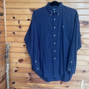Ralph Lauren Large Blake 100% Cotton Navy Check